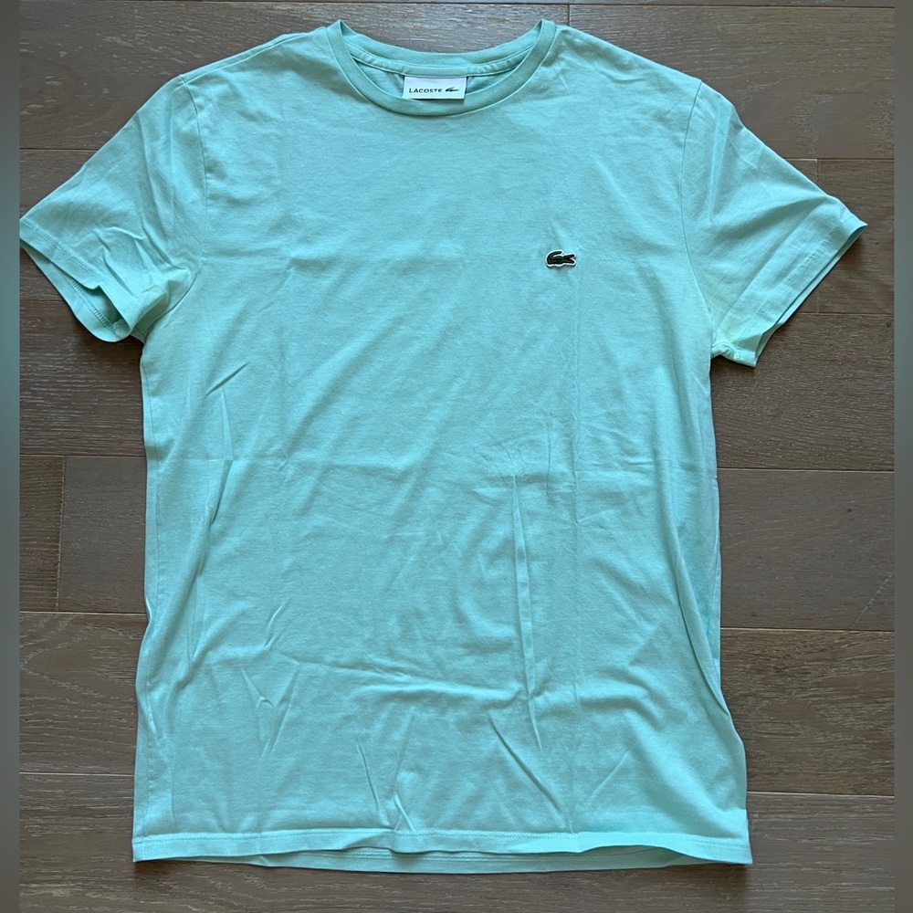Lacoste Men's Light Green Short Sleeve Tee